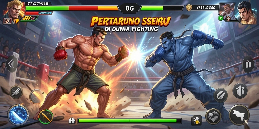 Gameplay TKP188 yang mendebarkan di arena Fighting.